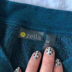 Zella Teal Cropped Sweatshirt